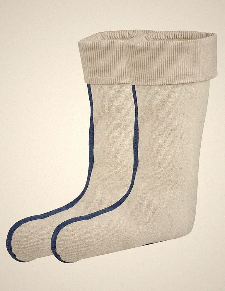 1 Paar Einziehsocken Stiefeleinsatz Gummistiefel-Einsatz mit 100% Lammwolle