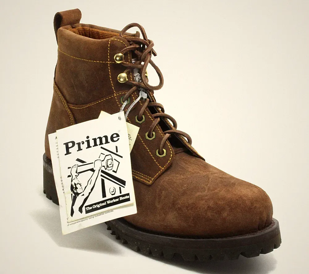 161 Stiefel Leder Prime Boots Schnürschuhe Worker Country Western Leder 37,5