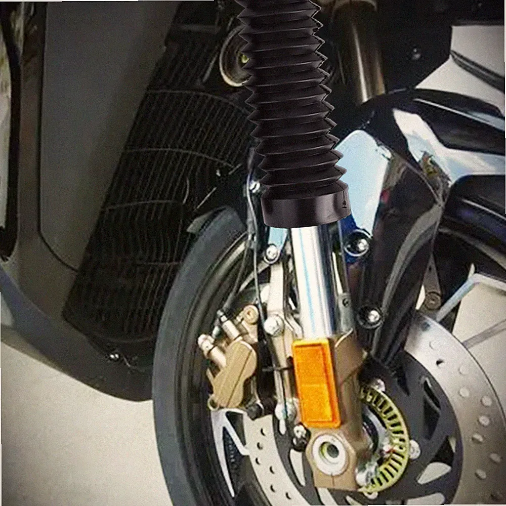 2 * Gabelbalg Gummistiefel Staubkappe f��r Offroad Motorrad Schutz Gabelsimmerri