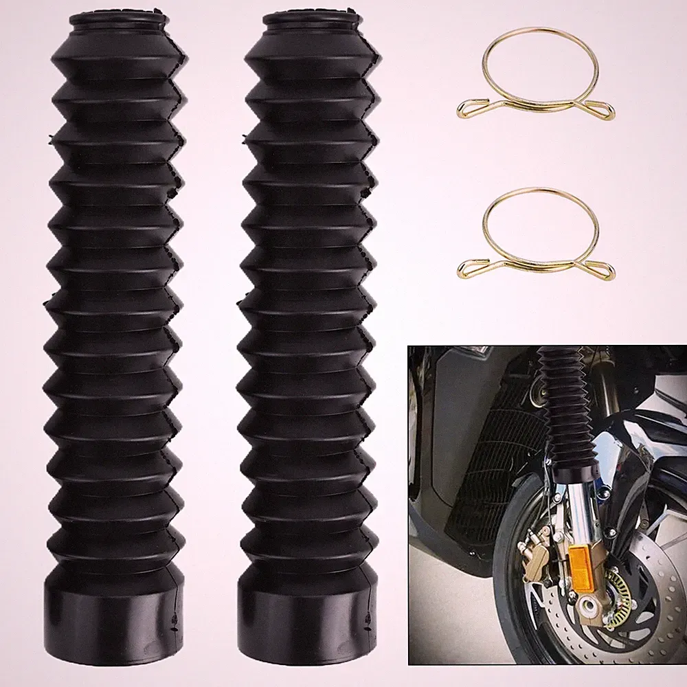2 * Gabelbalg Gummistiefel Staubkappe für Offroad Motorrad Schutz Gabelsimmerri