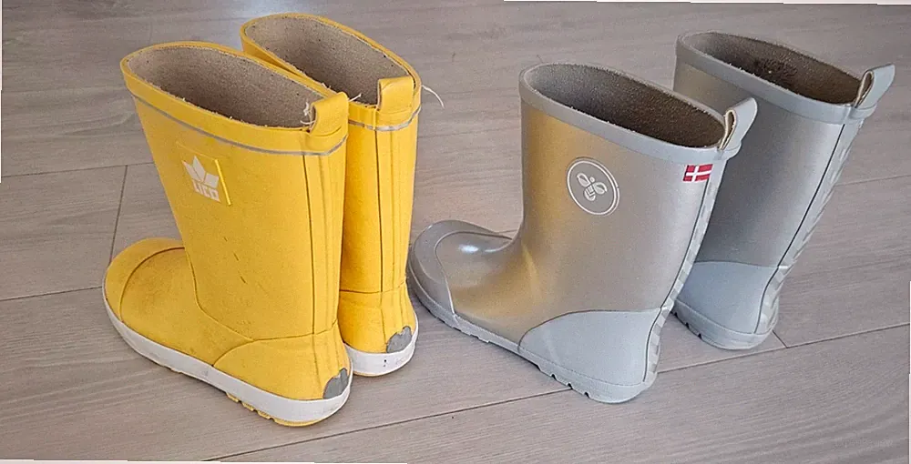 2 Paar Kinderstiefel Gummistiefel Lico & hummel Rubberboot Rubber Gr.33