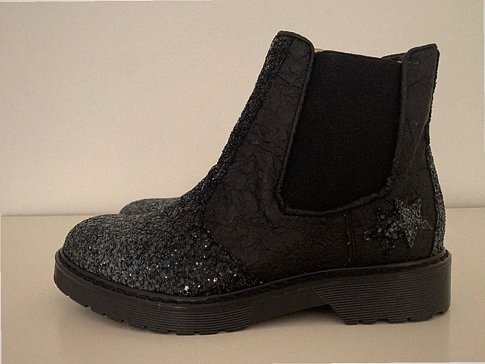 2Star Damen Stiefelette Art:2S 960 Glitzer Silber Gr:38