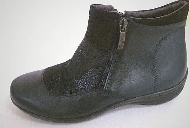 40 6,5 42 8 Naturläufer Stiefeletten Schuhe Reißverschluss beidseitig Leder W G