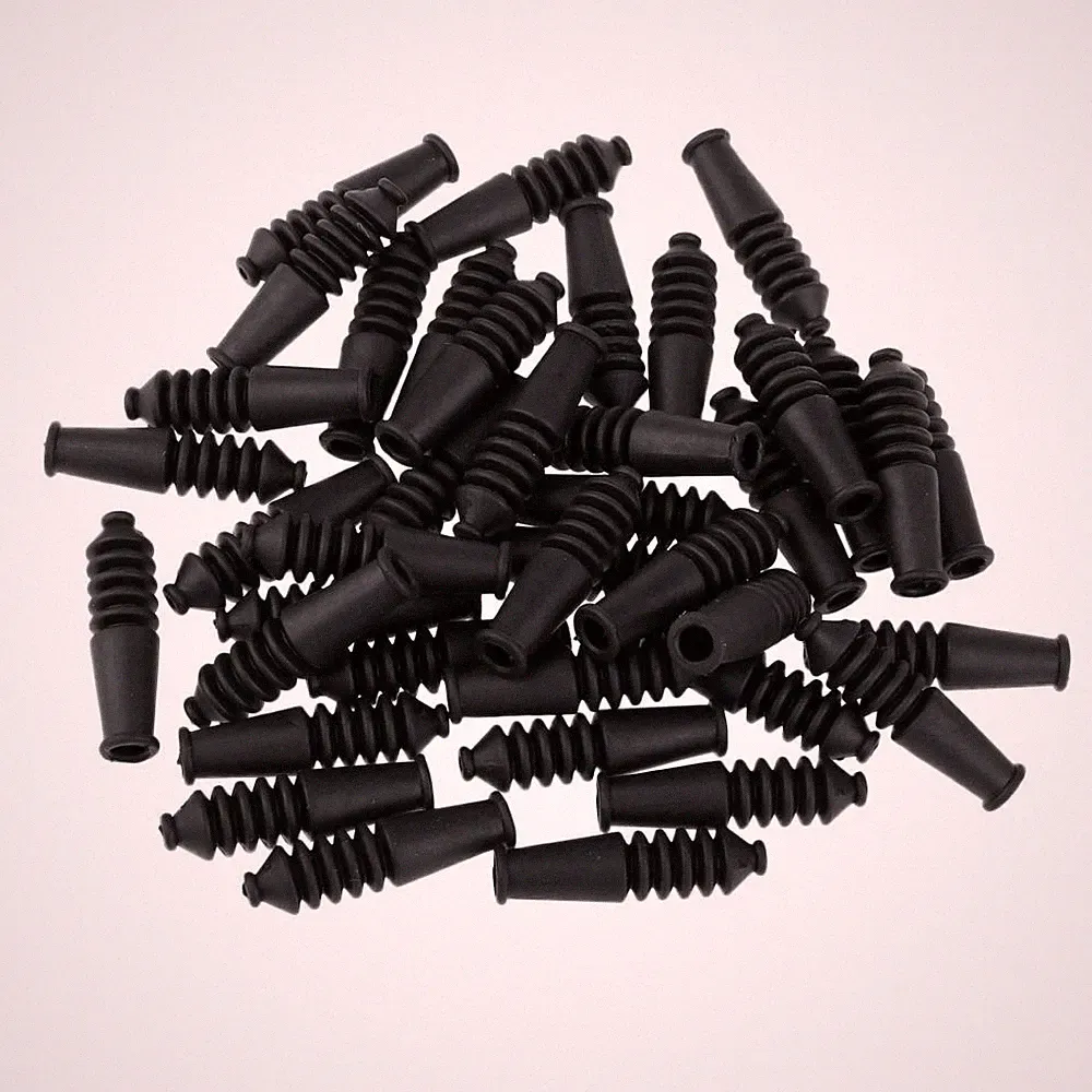 40x Gummi Fahrrad Bremse Noddle Stiefel Getriebe Kabel Kappen Ende Crimps Kappe