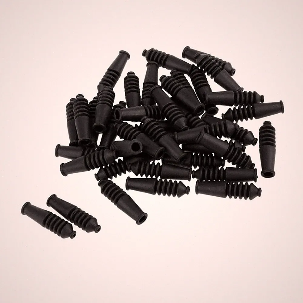 40x Gummi Fahrrad Bremse Noddle Stiefel Getriebe Kabel Kappen Ende Crimps Kappe