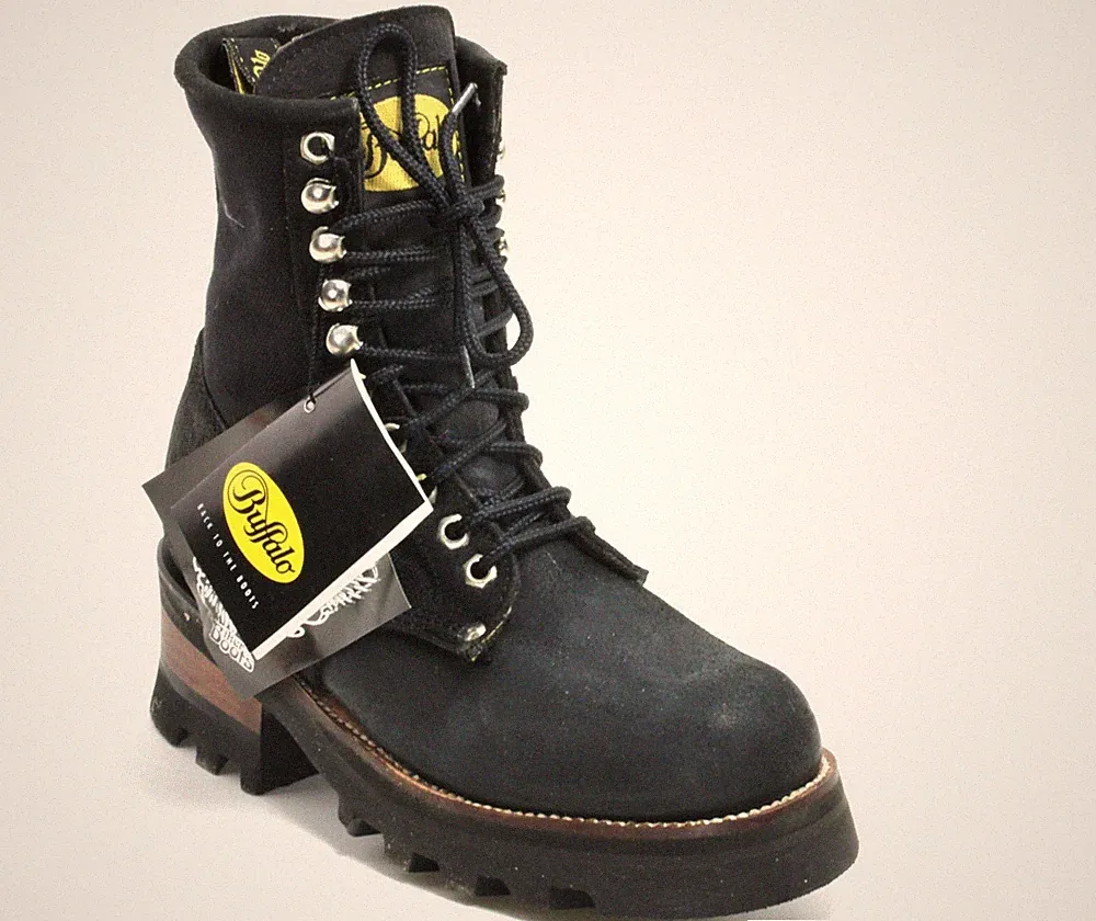 413 Westernstiefel Leder Buffalo Boots Schnürschuhe Trapper Worker Country 37