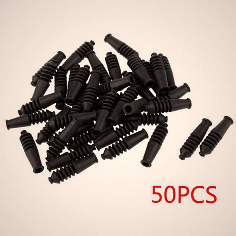50x Fahrrad Bremse Innen Kabel Gummi Stiefel V Schlauch Endkappe Teile