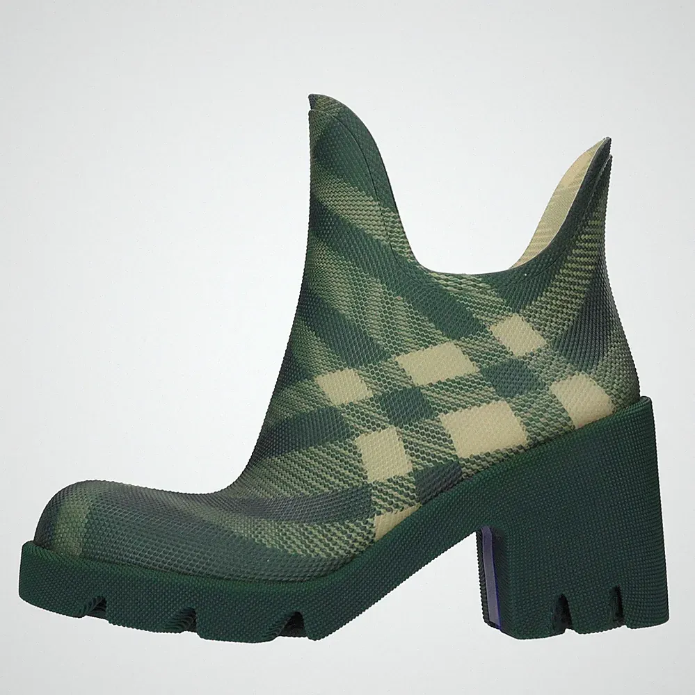8081250 1004 BURBERRY Damen Strümpfe und Francesine grün Amz02_burb