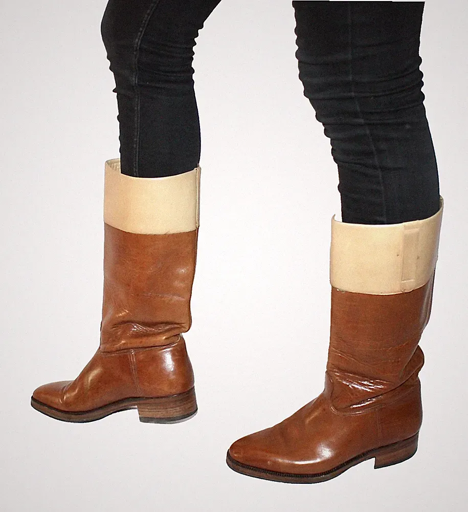 A.O.BONORA REITSTIEFEL DAMENSTIEFEL COGNAC LEDER EU40 #S9-BB#