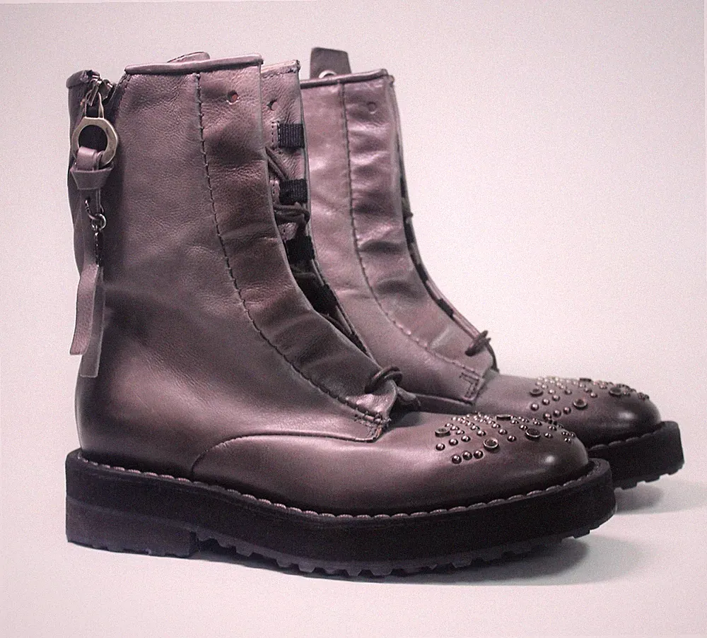 A.S. 98 Airstep Damen Stiefel Stiefeletten Biker Boots Echtleder schlamm Gr 41
