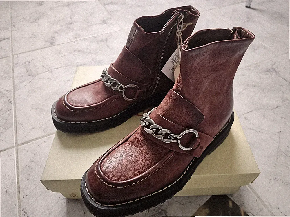 A.S.98. Boots 38,rot-braun, NEU 289.90 EURO