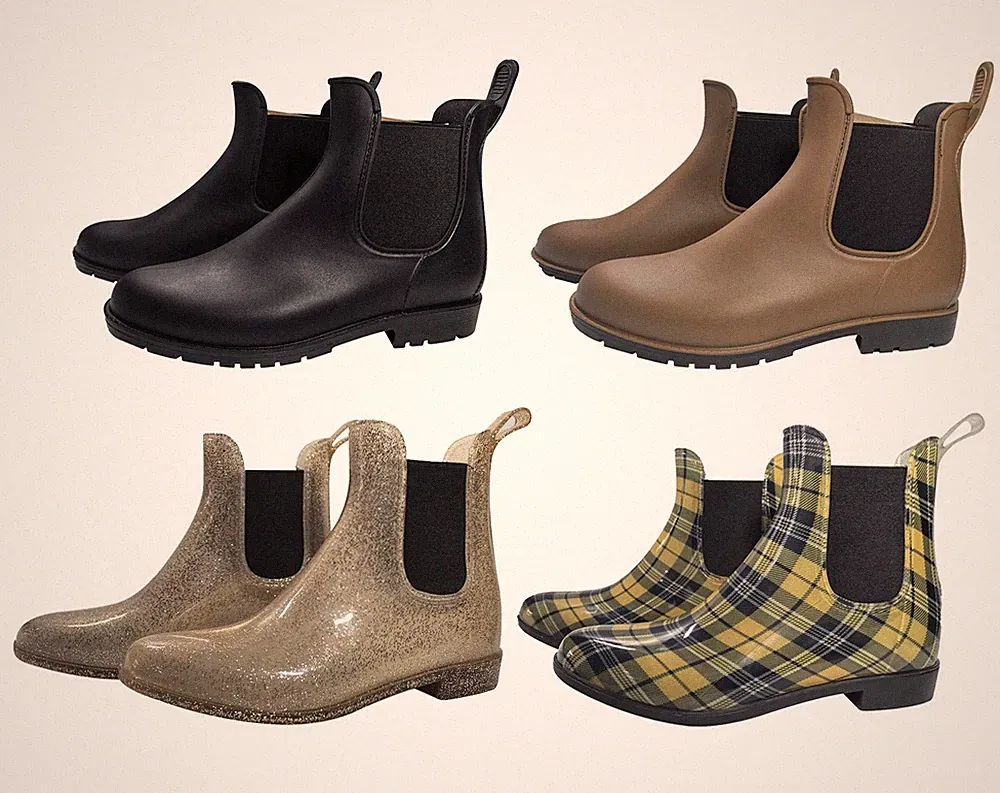 A2Z Damen Mädchen Teenager Gummistiefel Stiefeletten Wasserfest PVC Regen Schuhe
