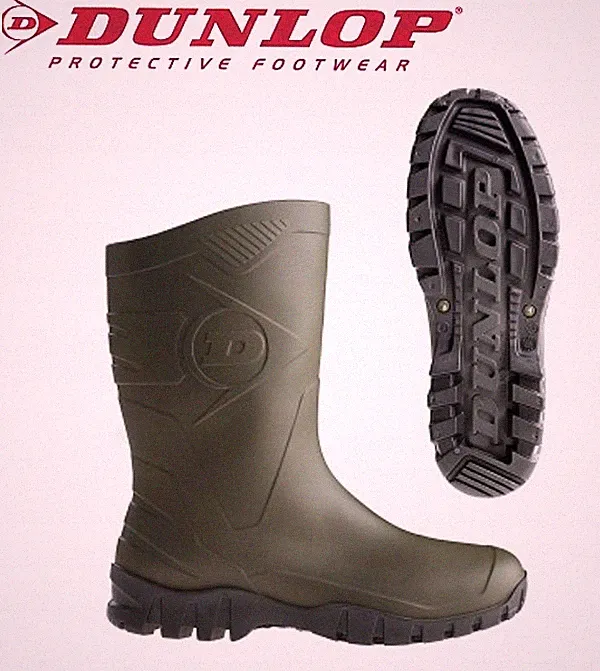 ABVERKAUF Dunlop Dee Stiefel PVC halbhoch Gr. 37-47 Gummistiefel Kurzschaft