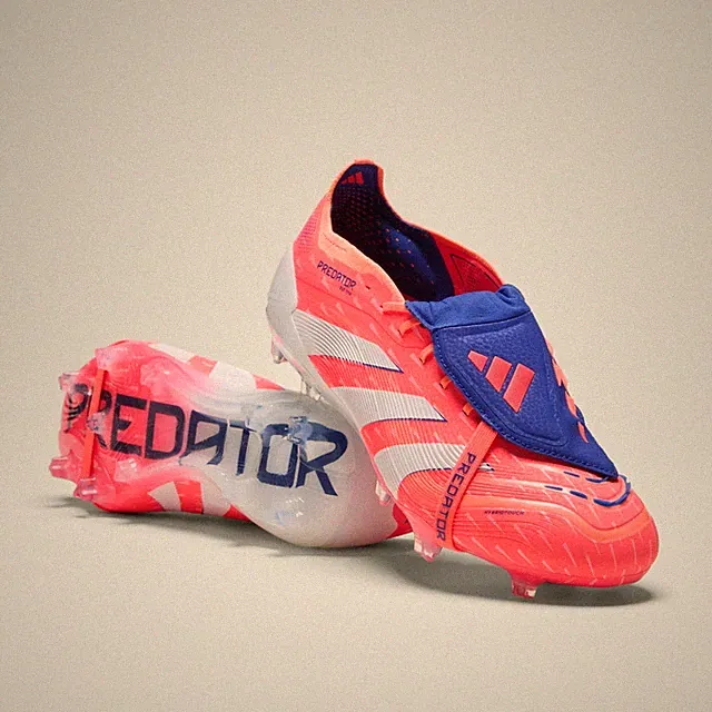 adidas Predator Elite Fold-Over Tongue Firm Ground Boots JI1093 Coral / White