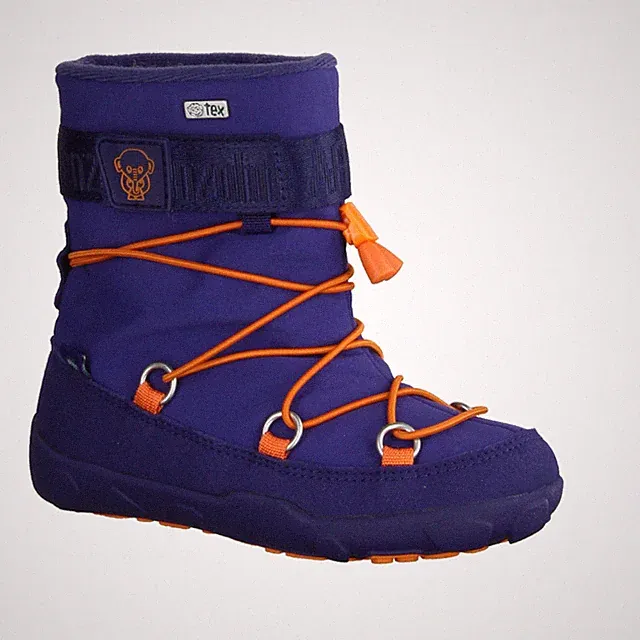 Affenzahn Snowy Elephant AFZ-SSW Schneestiefel, Blau, Textil, wasserdicht