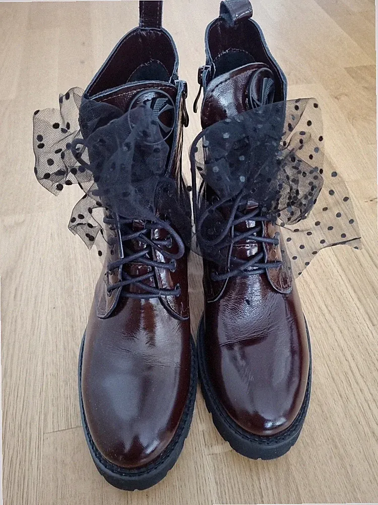 AGASI LACK LEDER WINTER STIEFEL BOOTS SCHUHE DAMEN 40 NEU