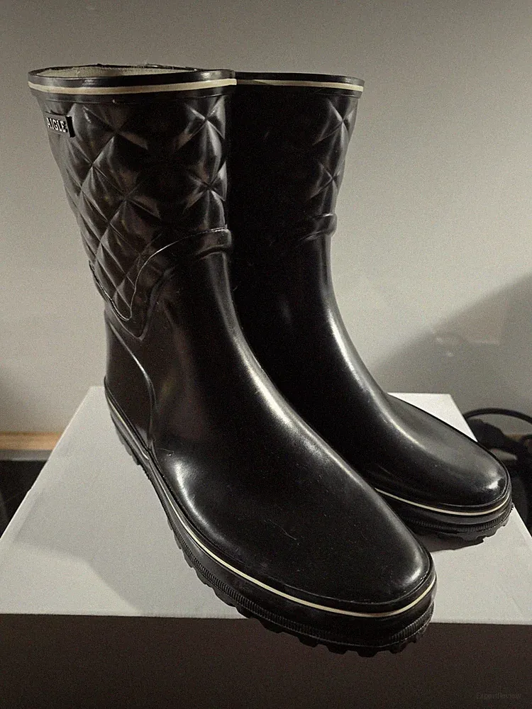 Agile VENISE Schwarz Lack GUMMISTIEFEL