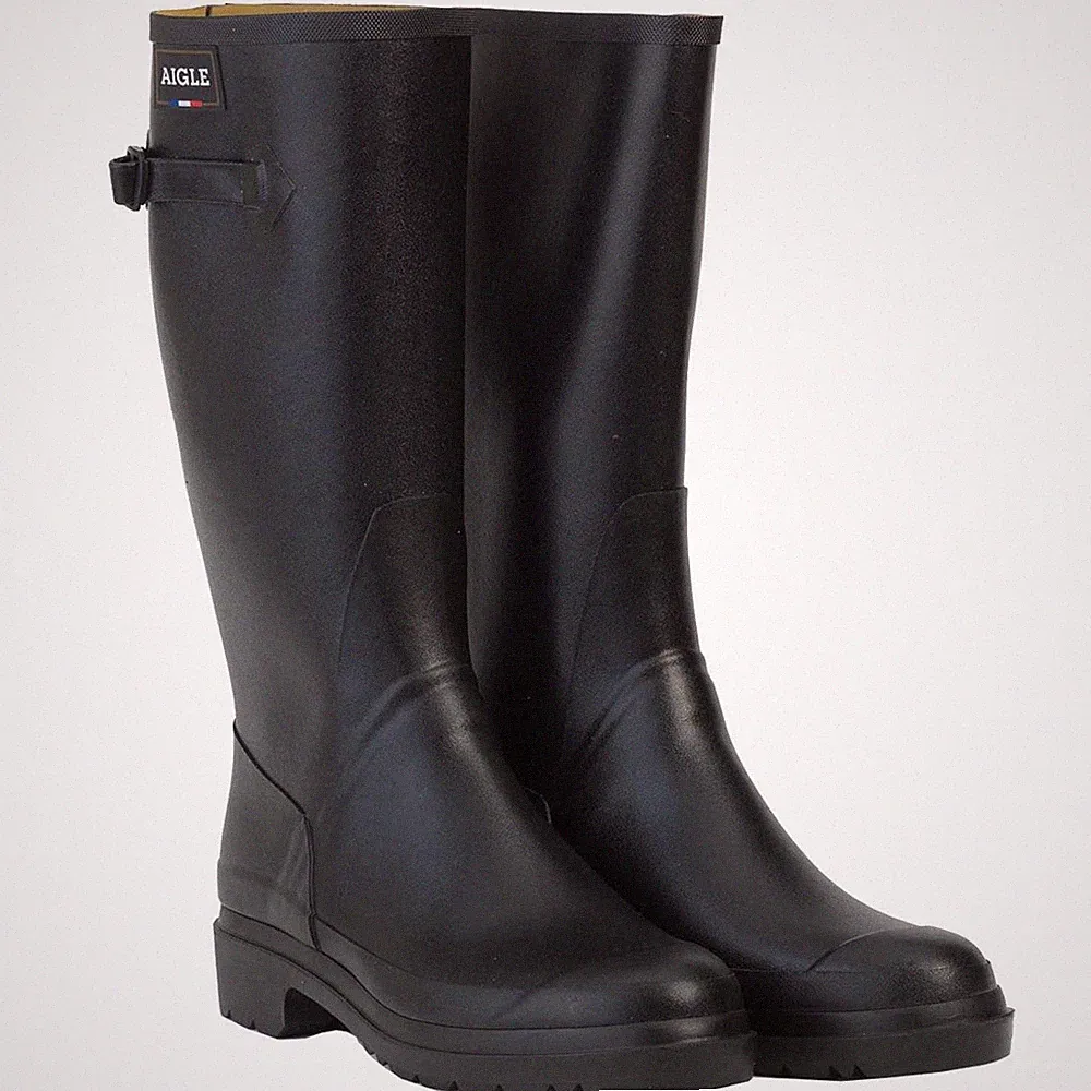 Aigle Cessac Damen-Gummistiefel Noir schwarz Größen UK 3,5 bis UK 7,5