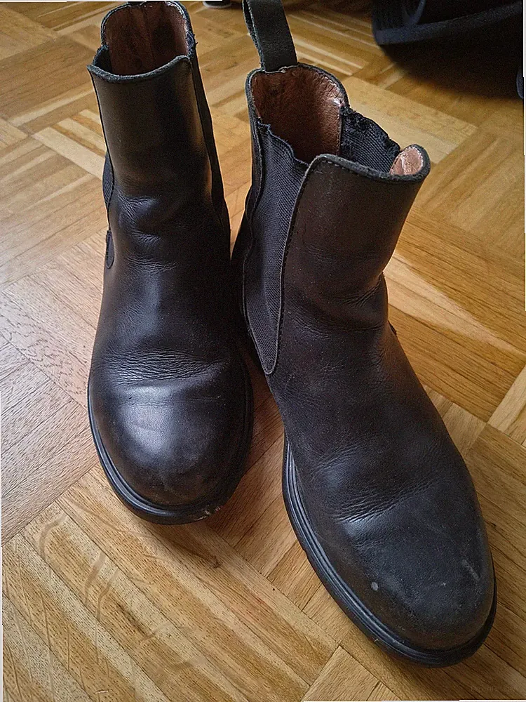 Aigle Chelsea Stiefeletten 39, Echtleder, Schwarz