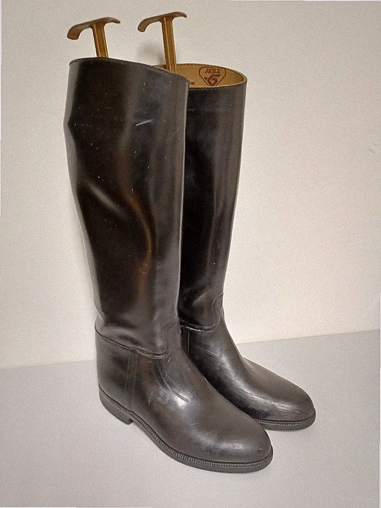 AIGLE Coupe Saumur Cree Pour Gr. 39 Reitstiefel Schwarz Gummistiefel M Hoch 50