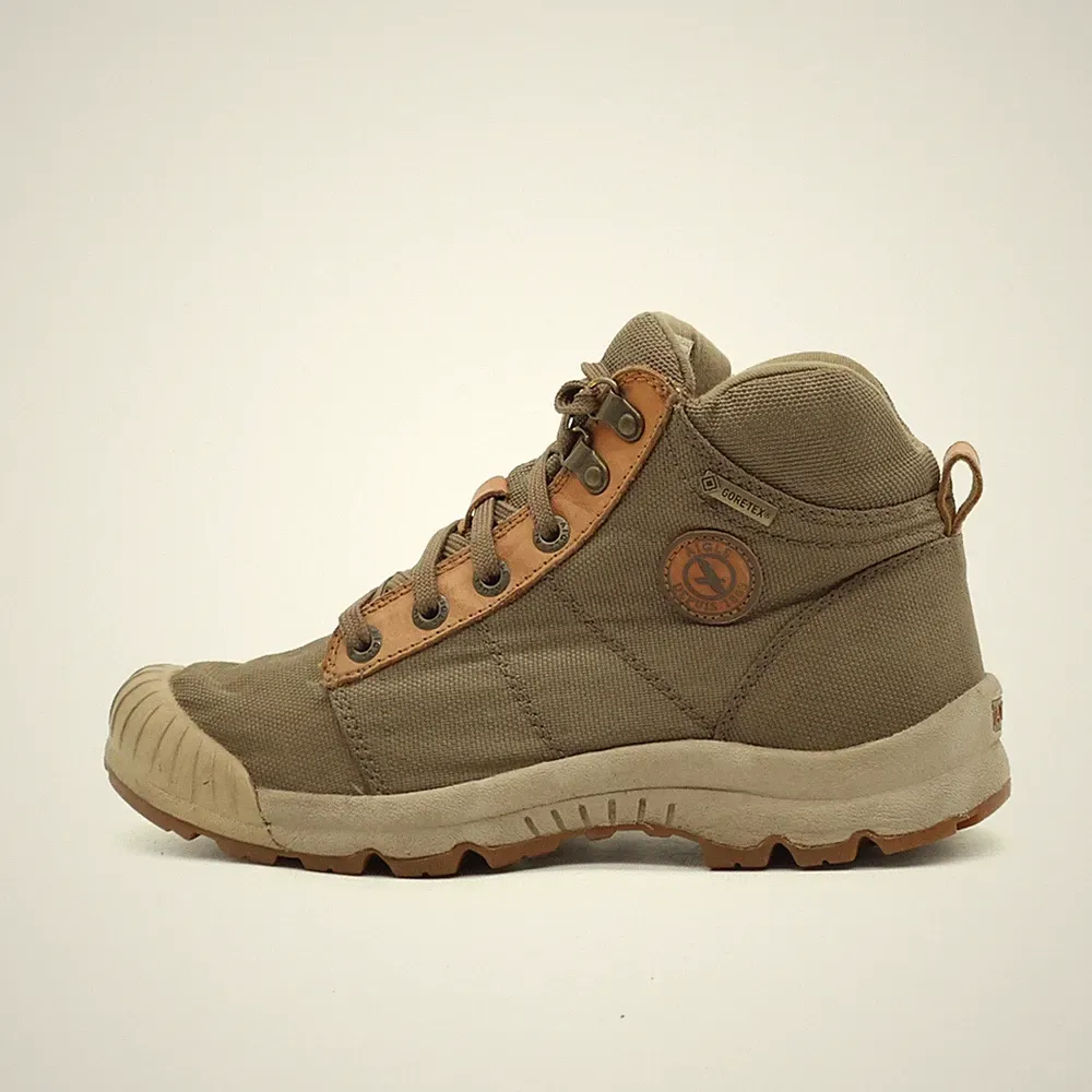 AIGLE Damen Factory Spirit Stiefel khaki Textil Gore-Tex Wanderschuhe EU 38
