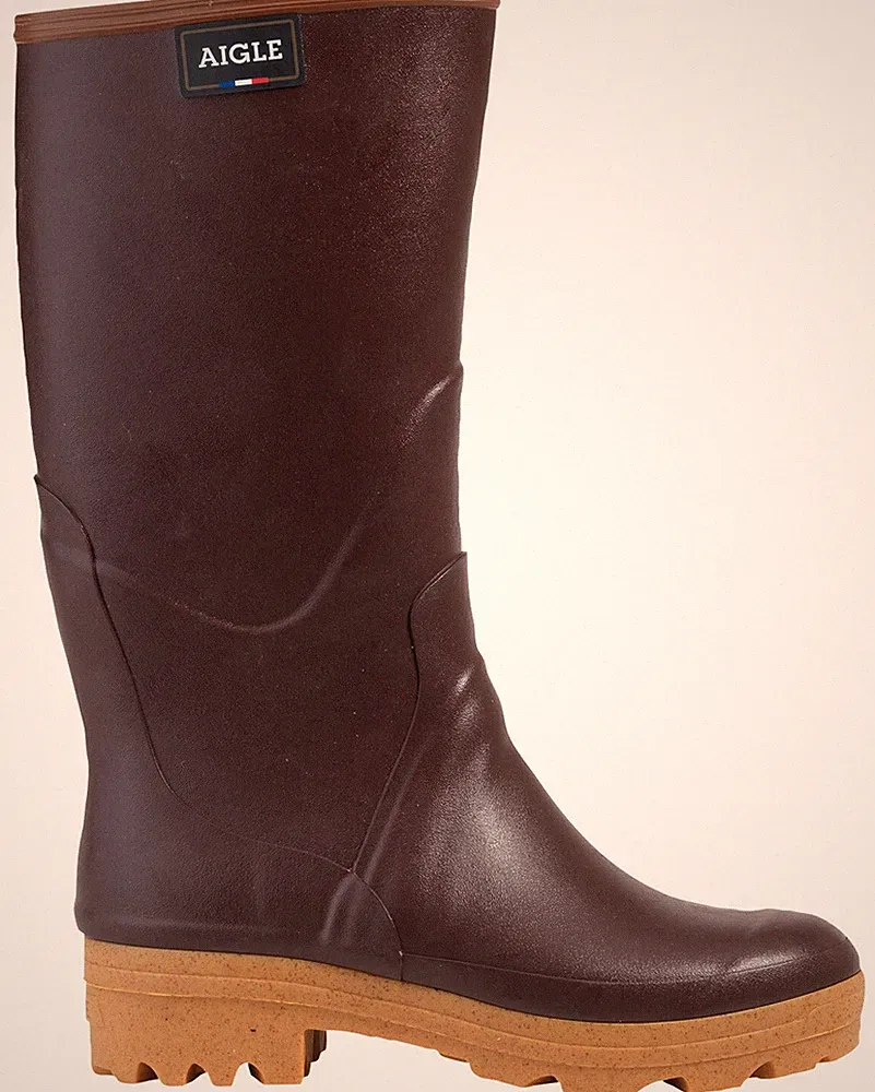 Aigle Damen Gummistiefel Chambord Pro2 Naturkautschuk Gummistiefel Damen NEU