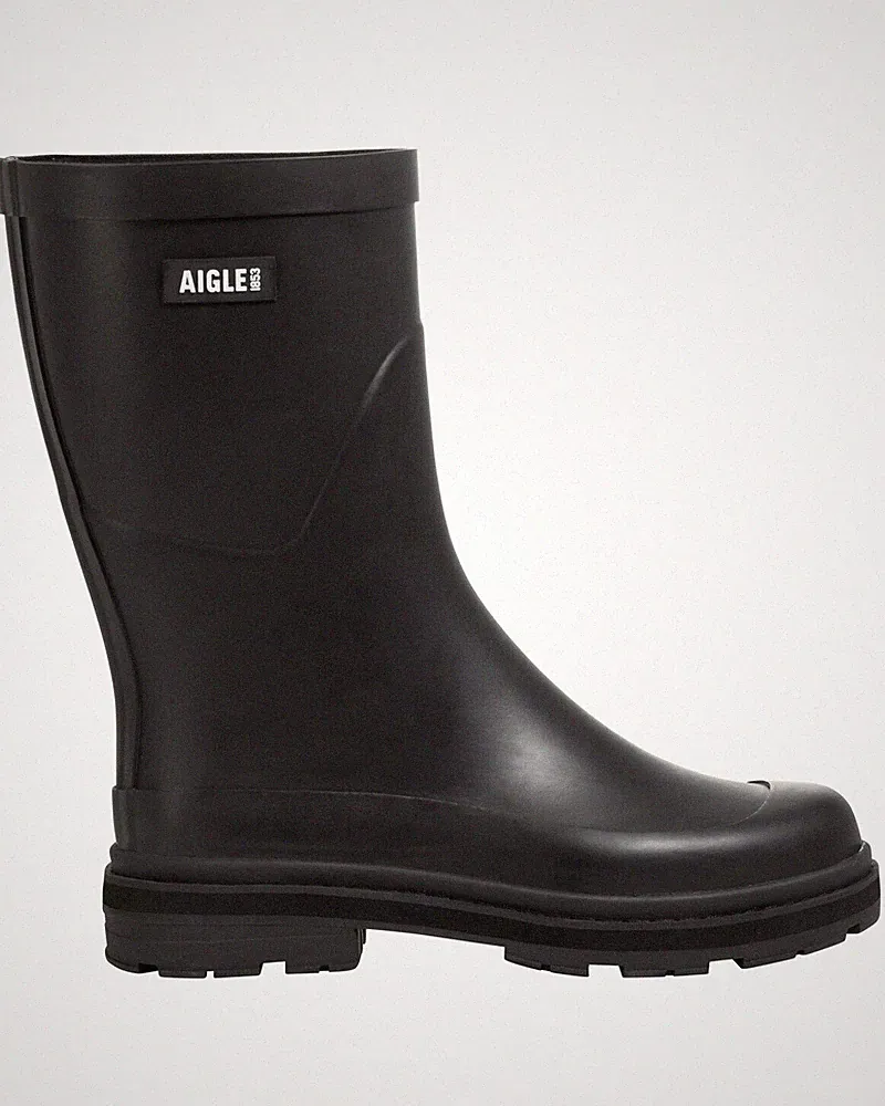 Aigle Damen Gummistiefel Mid Rain Naturkautschuk Gummistiefel Damen NEU