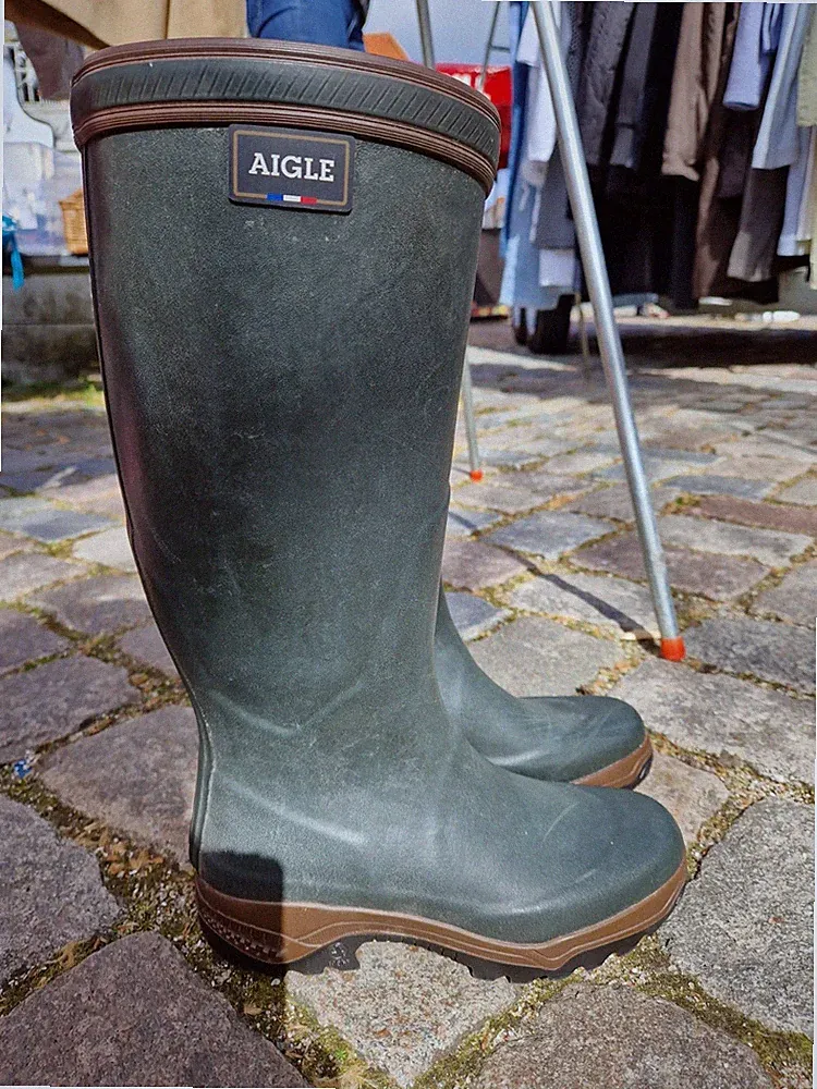 Aigle Gummistiefel 39, Grün