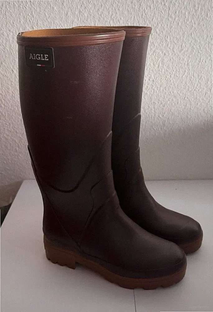 Aigle Gummistiefel CHAMBORD Gr. 35 - Farbe Holunder - Stiefel kaum getragen