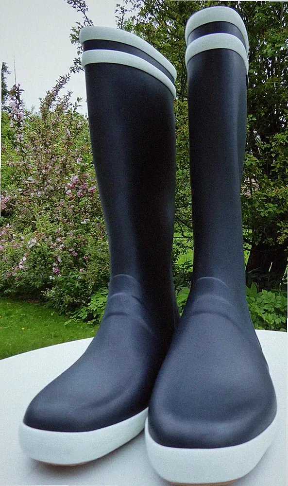 AIGLE Gummistiefel Goeland 2 Segelstiefel Navy Gr. 45 *WIE NEU* Rubberboots