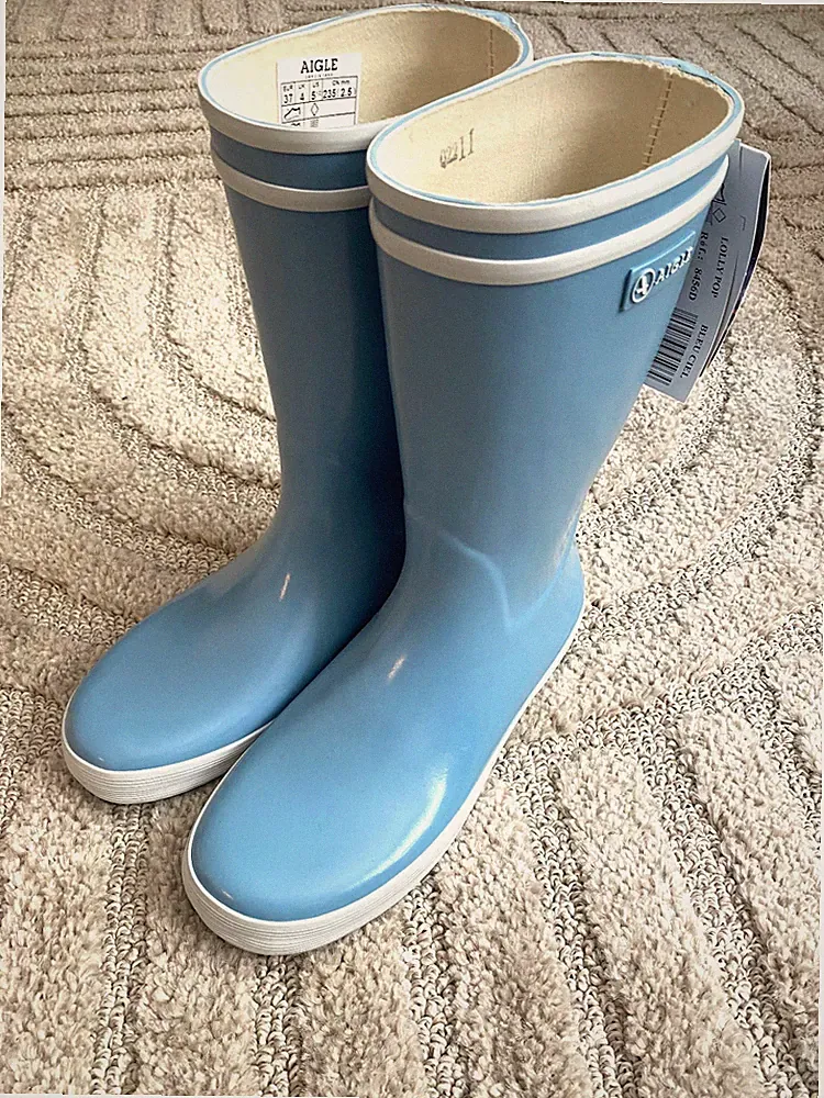 AIGLE Gummistiefel Gr. 37 hellblau | NEU mit Etikett | ungetragen