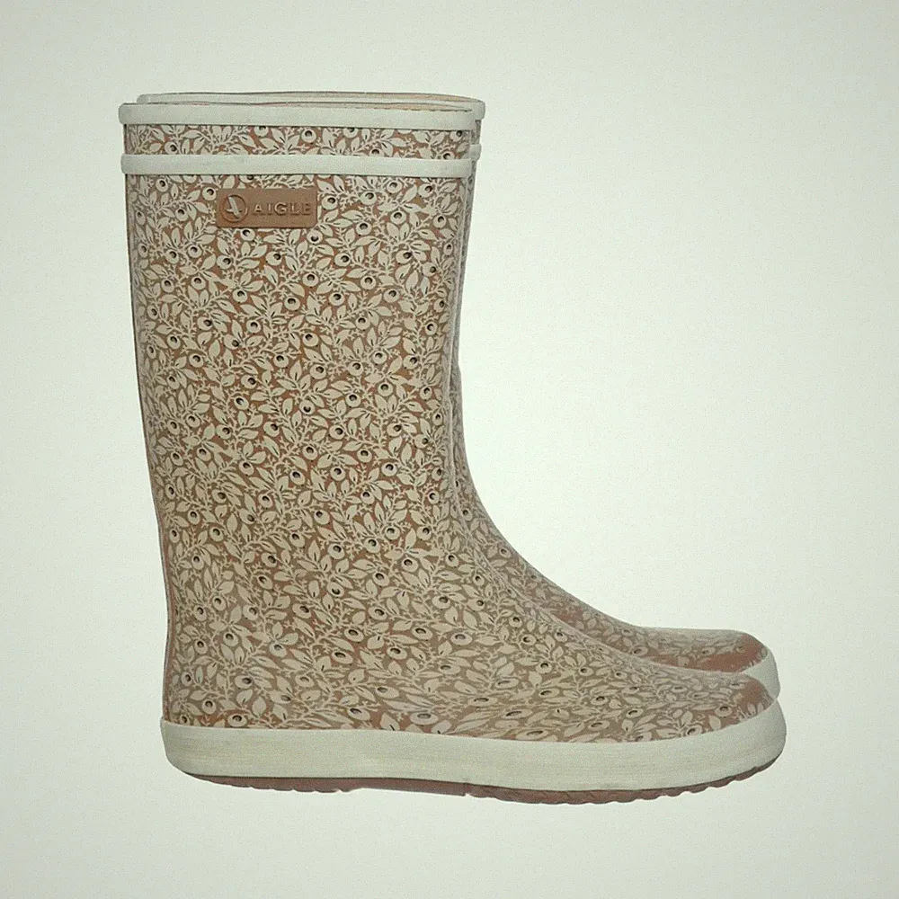 Beige Gummistiefel Damen