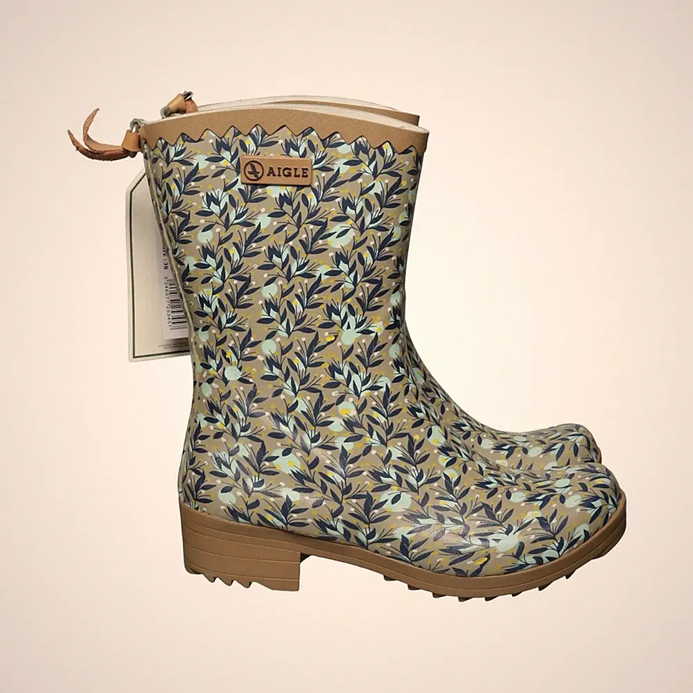 Aigle, Gummistiefel, Größe: 38, VICTORINE BOTT, Beige/Mehrfarbig, Damen #Hq3