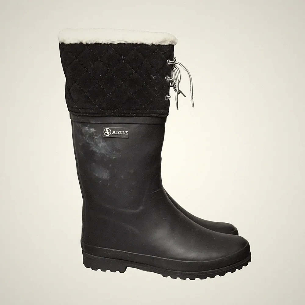 Aigle, Gummistiefel, Größe: 39, Schwarz, Damen #GXo