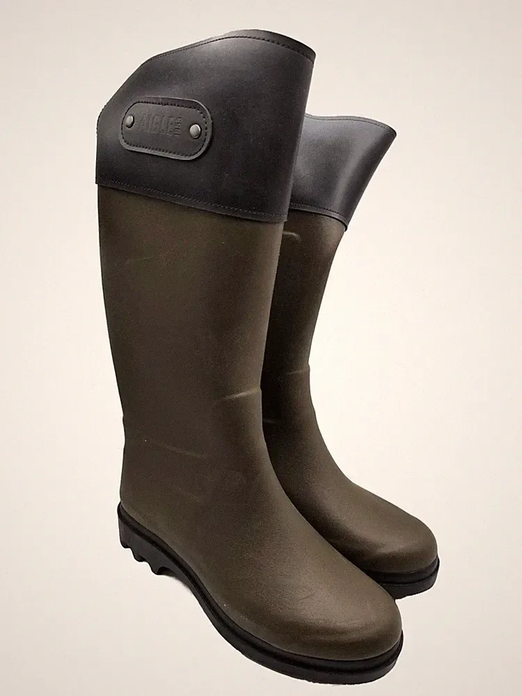 Aigle Gummistiefel khaki Größe 39