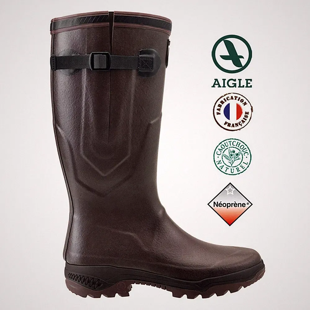 Aigle Gummistiefel Parcours 2 ISO Winterstiefel -20 Grad isoliert in braun #NEU#