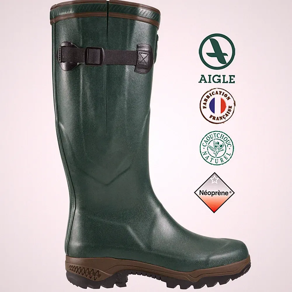 Aigle Gummistiefel Parcours 2 ISO Winterstiefel bis -20 Grad isoliert in Grün