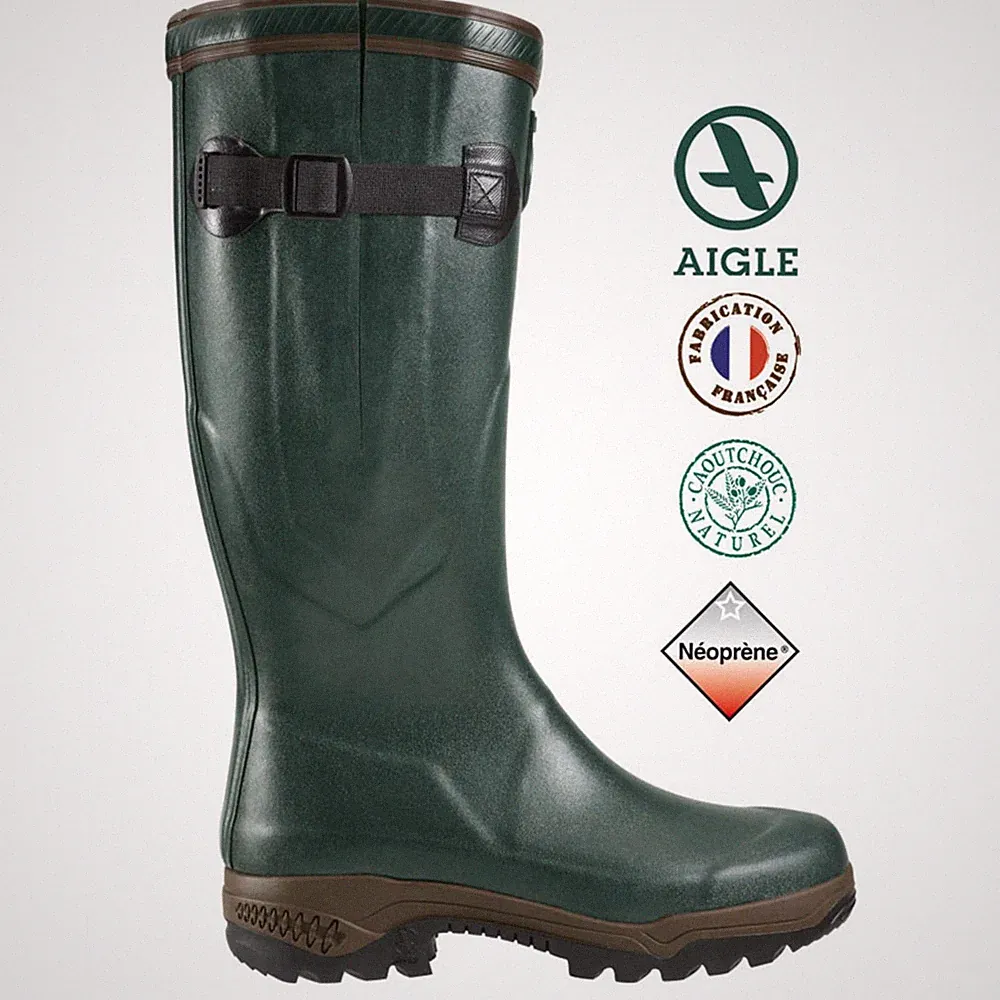 Aigle Gummistiefel Parcours 2 ISO Winterstiefel bis -20 Grad isoliert in Grün
