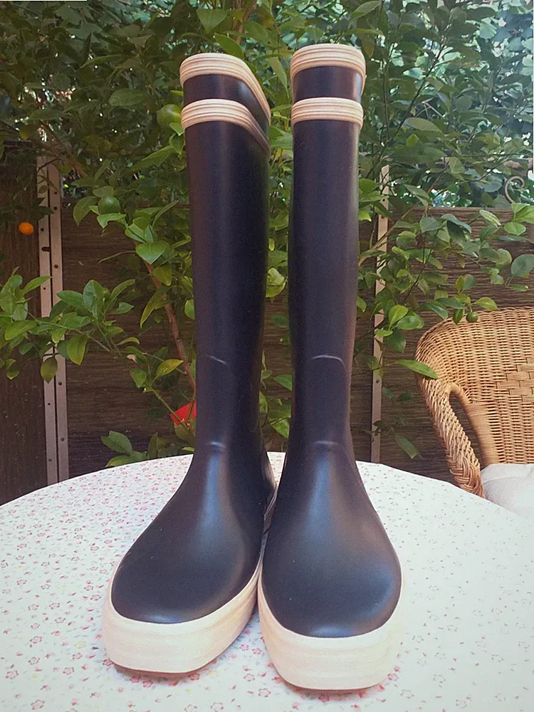 Aigle Gummistiefel Wellington Boots blau Gr. 38 Naturkautschuk – top Zustand
