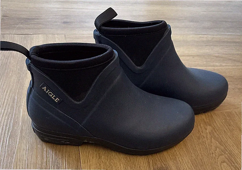 Aigle - Landfor Damen Gummi-Stiefelette, EU Gr 38, blau, sehr guter Zustand