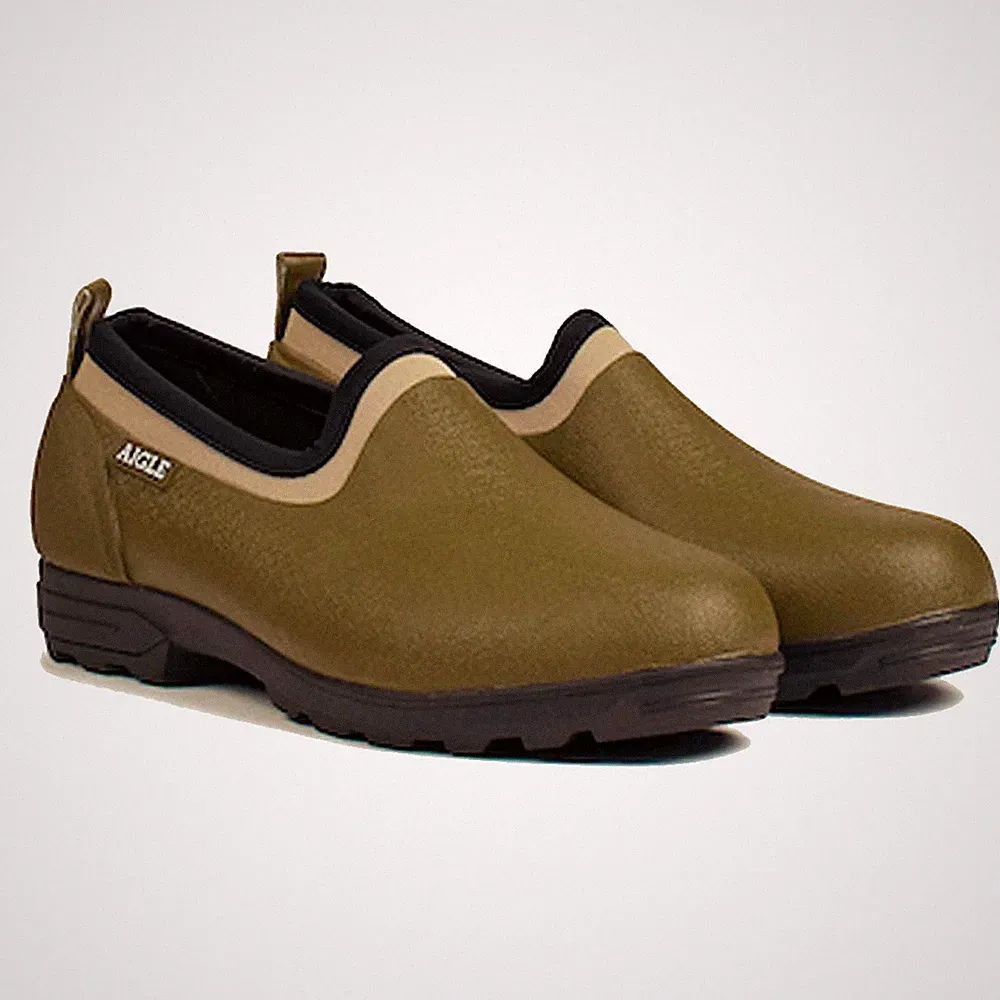 Aigle Lessfor Unisex Gummischuh Herren Damen Gartenschuh Kaki Grün