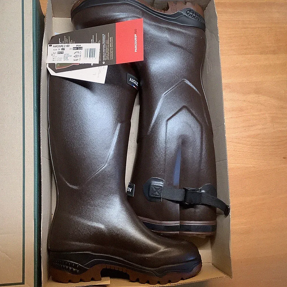 Aigle Parcours 2 iso Größe 37 Braun Unisex Neopren isoliert NEU U. OVP!