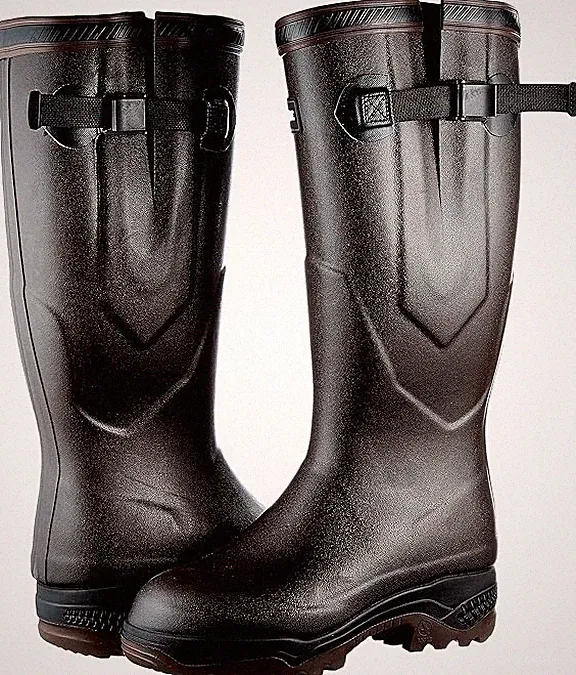 Aigle Parcours 2 ISO Gummistiefel Gr. 38 braun Neopren Jagd Reiten Damen NEU OVP
