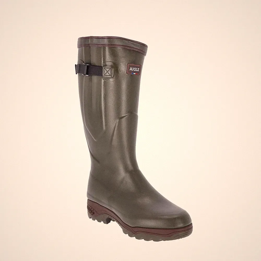 Aigle Parcours 2 ISO Gummistiefel Winter gefüttert Jagd warm Neopren grün -20°C