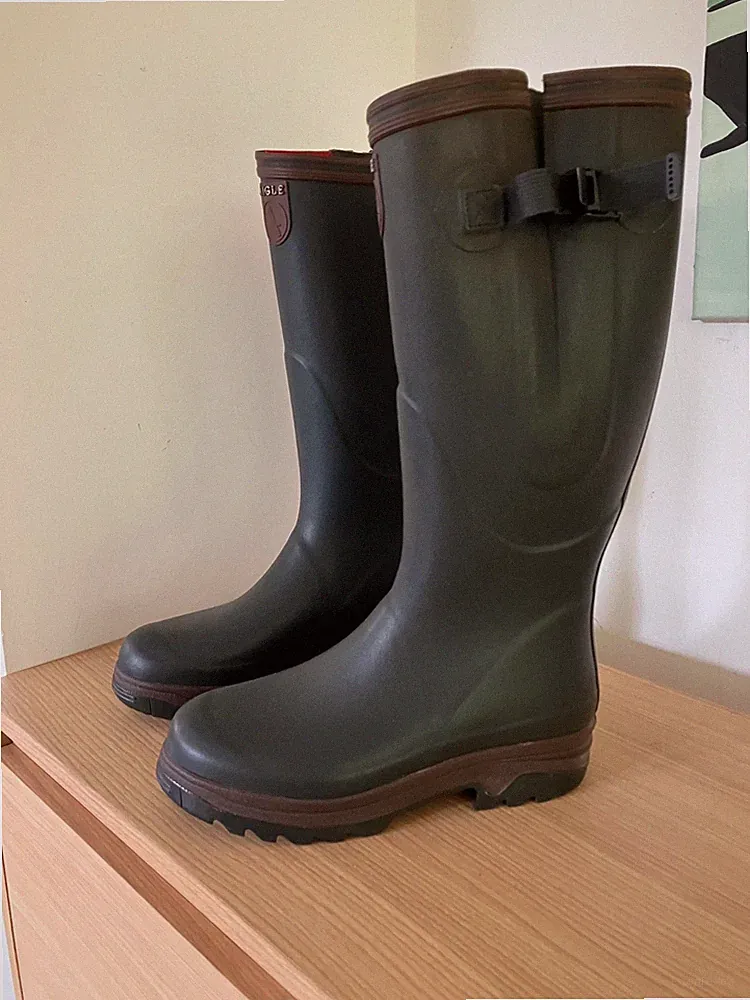 Aigle Parcours 2 ISO Vario Gummistiefel Gr. 41 Grün Kautschuk Neopren Top