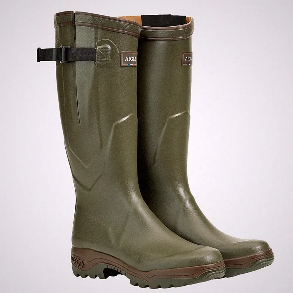 Aigle Parcours 2 Vario Gummistiefel Khaki Jagd Neopren Damen Herren Outdoor