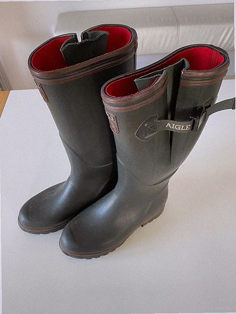 Aigle Parcours Gr. 42 Vario Iso grün Jagd Gummistiefel Outdoor