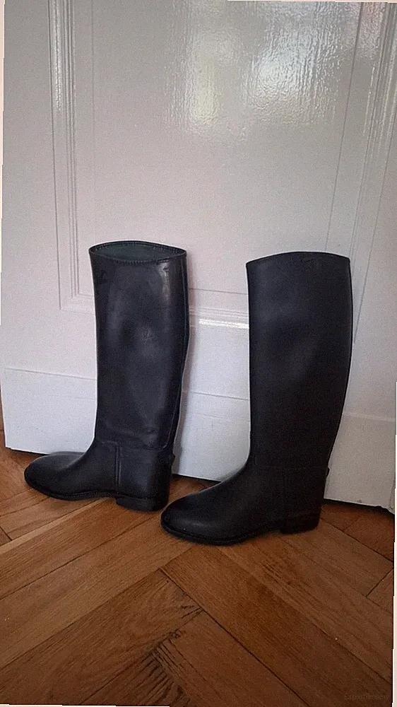 Aigle Reitstiefel Gr. 38 schwarz - gebraucht