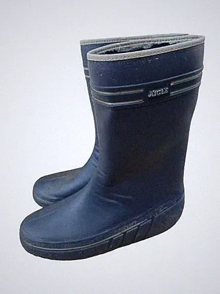 AIGLE Vintage ungefütterte Gummistiefel Blau Gr. 43 44 neuwertig