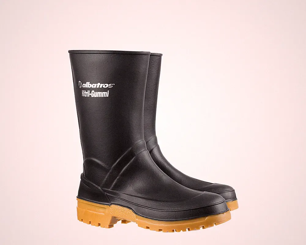 albatros GUARDIAN MID BLACK Gummistiefel Kurzschaftstiefel Nitrilgummi schwarz